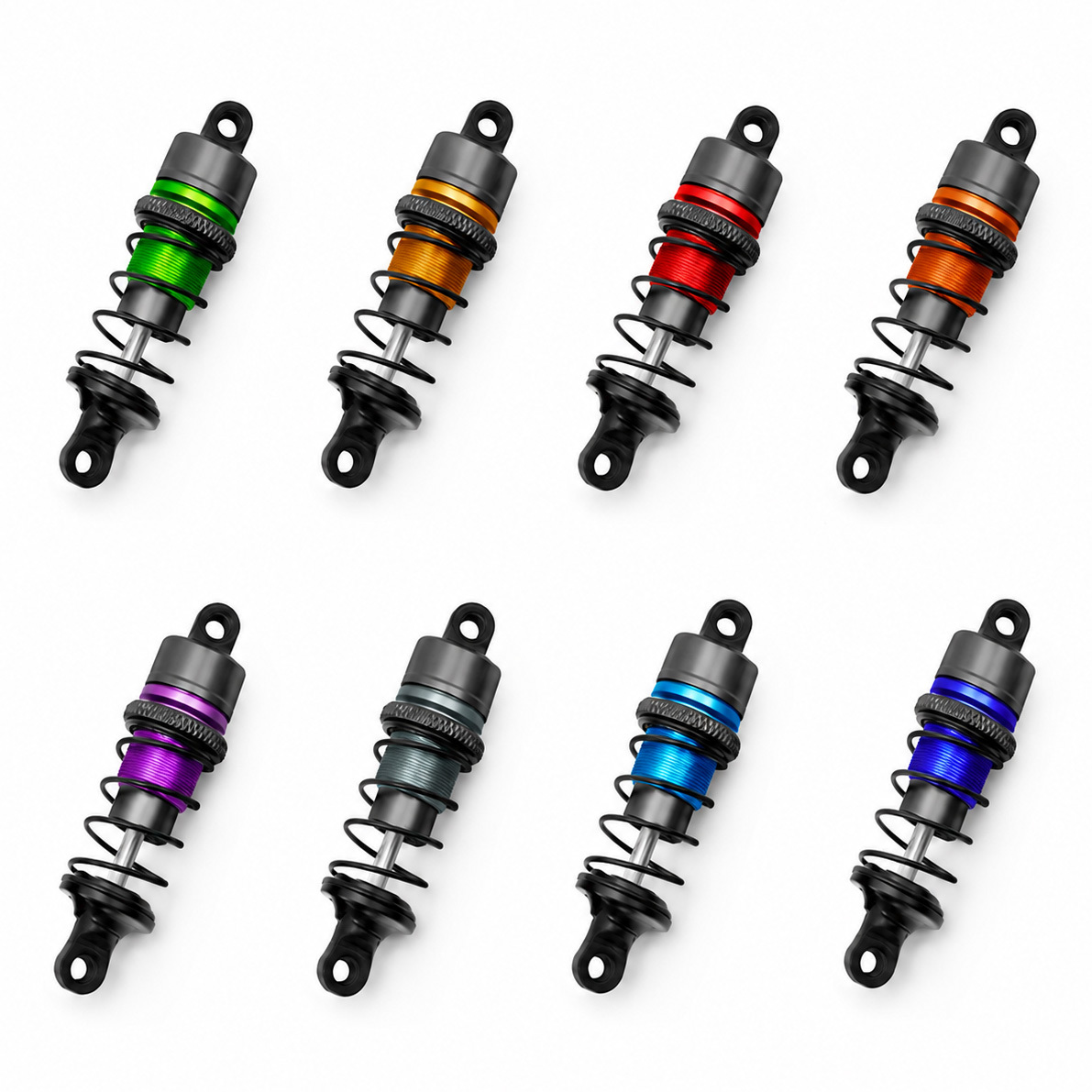 67mm Aluminum Oil-Filled Shock Absorbers for 1/10 RC Touring & Drift Cars (2PCS)