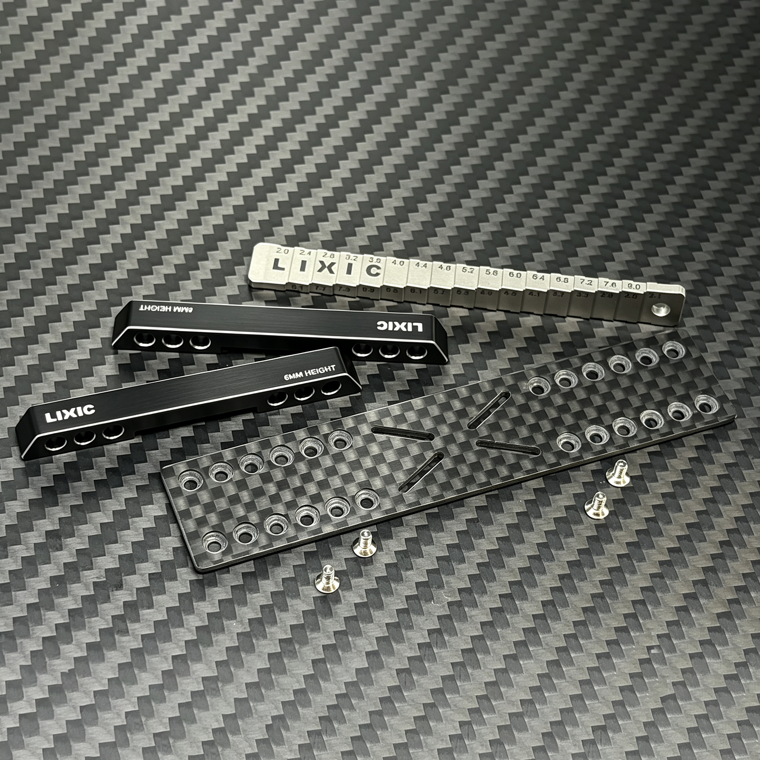 LSD LIXIC Titanium Ride Height Gauge Droop Blocks