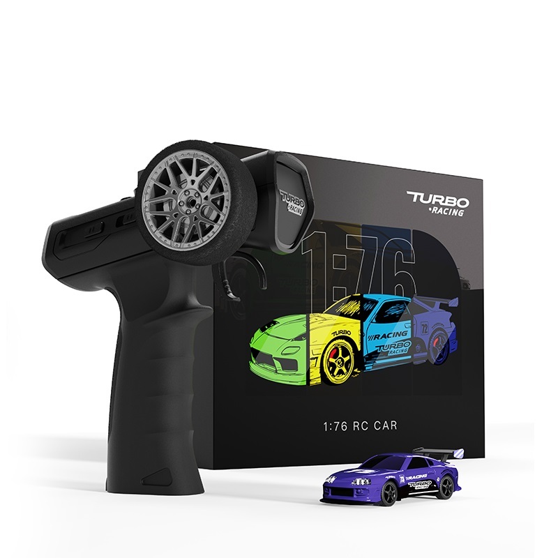 Turbo Racing C73 1:76 Scale 2.4G Sports Mini RC Racing Car RTR - Purple
