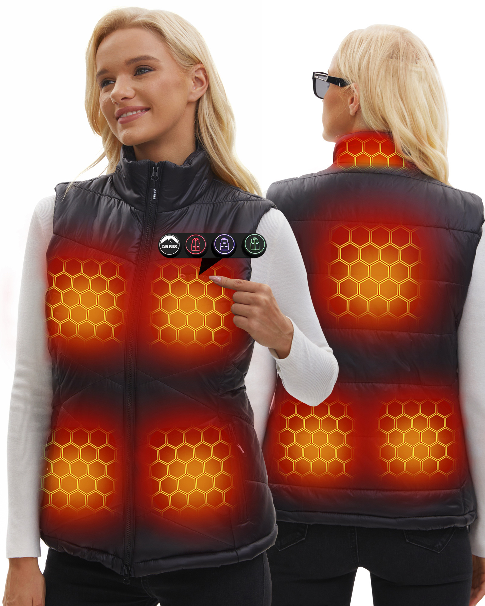 Lightweight Heated Vest for Women, Rechargeable Heating Vest
