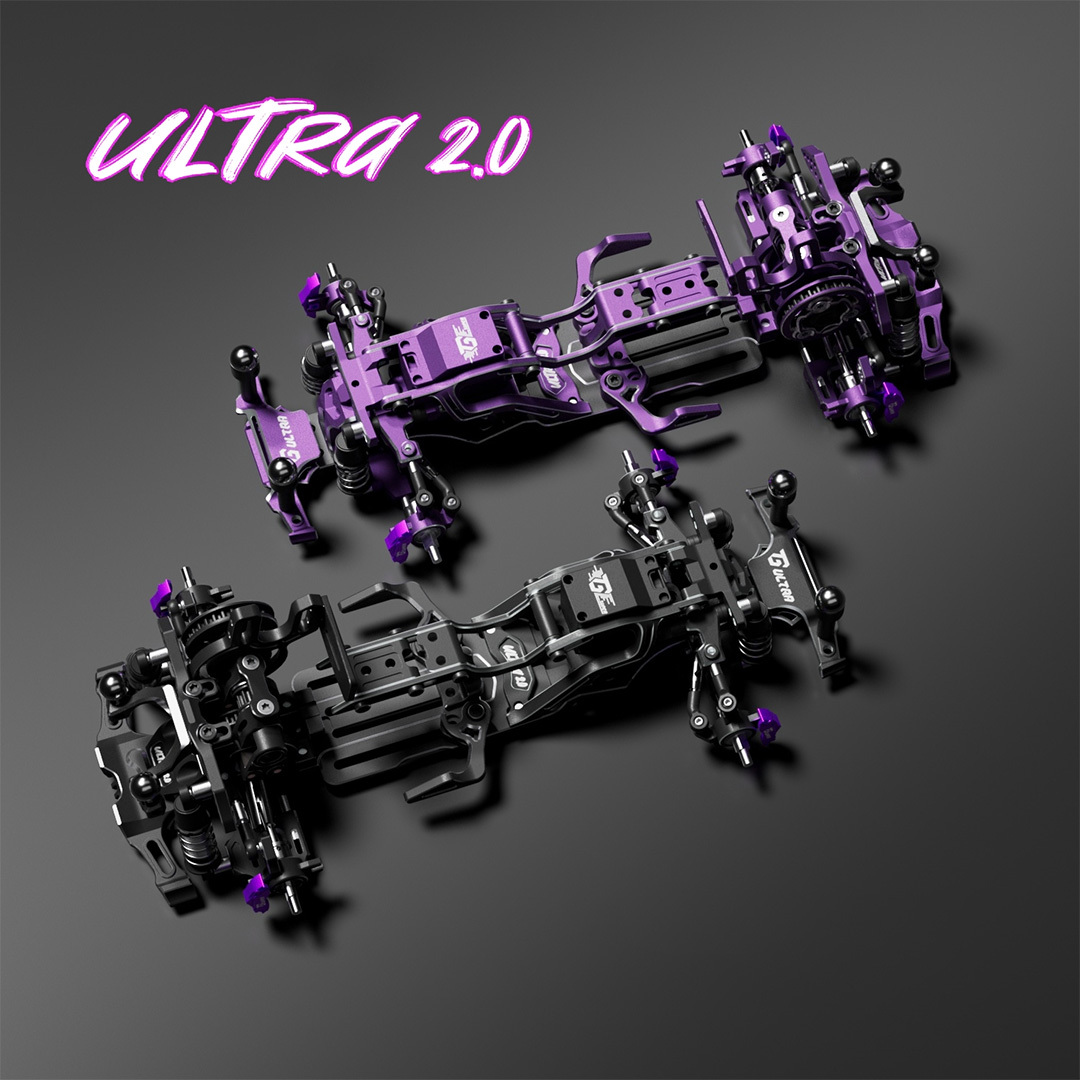 TG Super Ultra 2.0 1/24 Scale Full OP RWD RC Drift Car Chassis