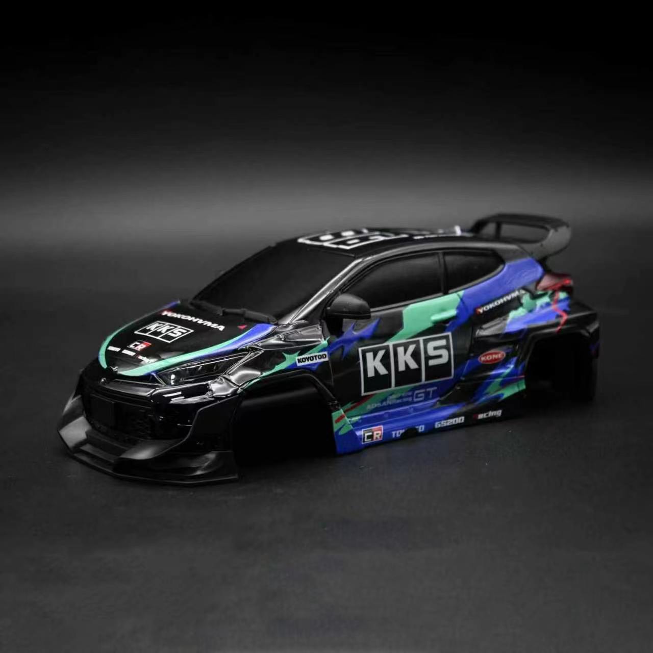 1:24 RC Drift Car Yaris Plastic Body Shell Wheelbase 110mm Front 80mm Rear 85mm