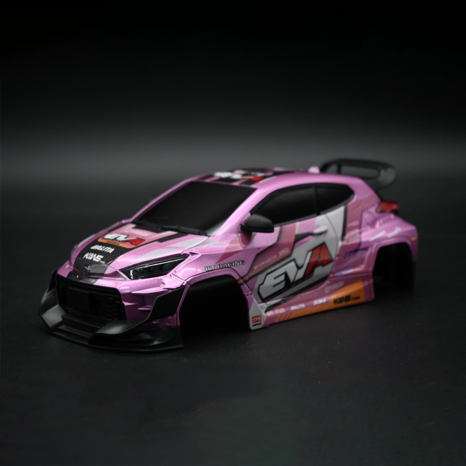 1:24 RC Drift Car Yaris Plastic Body Shell Wheelbase 110mm Front 80mm Rear 85mm