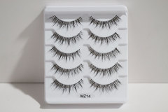 MZ14 clear band soft faux mink lashes