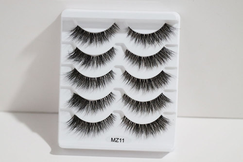 MZ11 clear band soft faux mink lashes