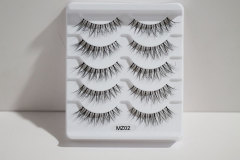 MZ02 clear band soft faux mink lashes