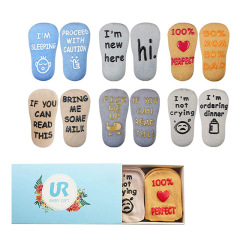 Custom Baby Nonslip Gift Organic Cotton Socks