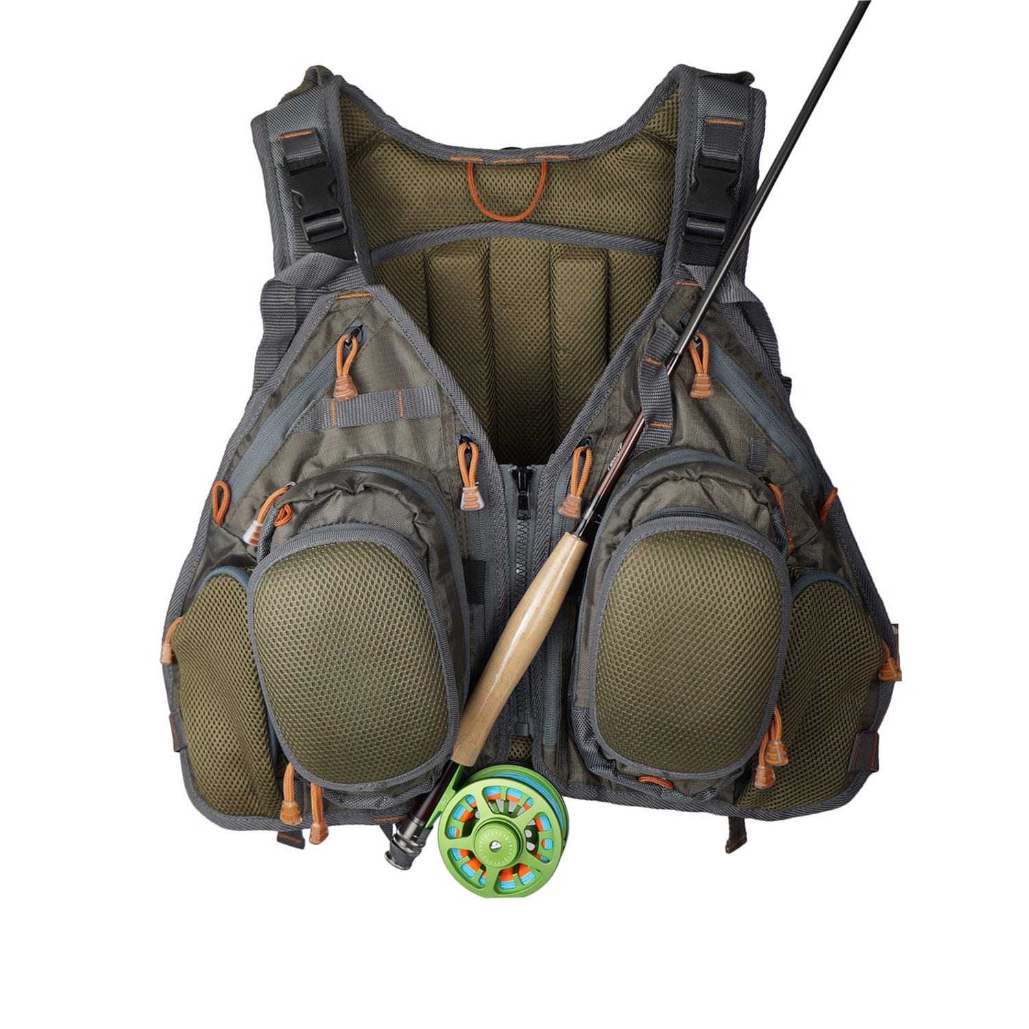 fishing vest with backpack