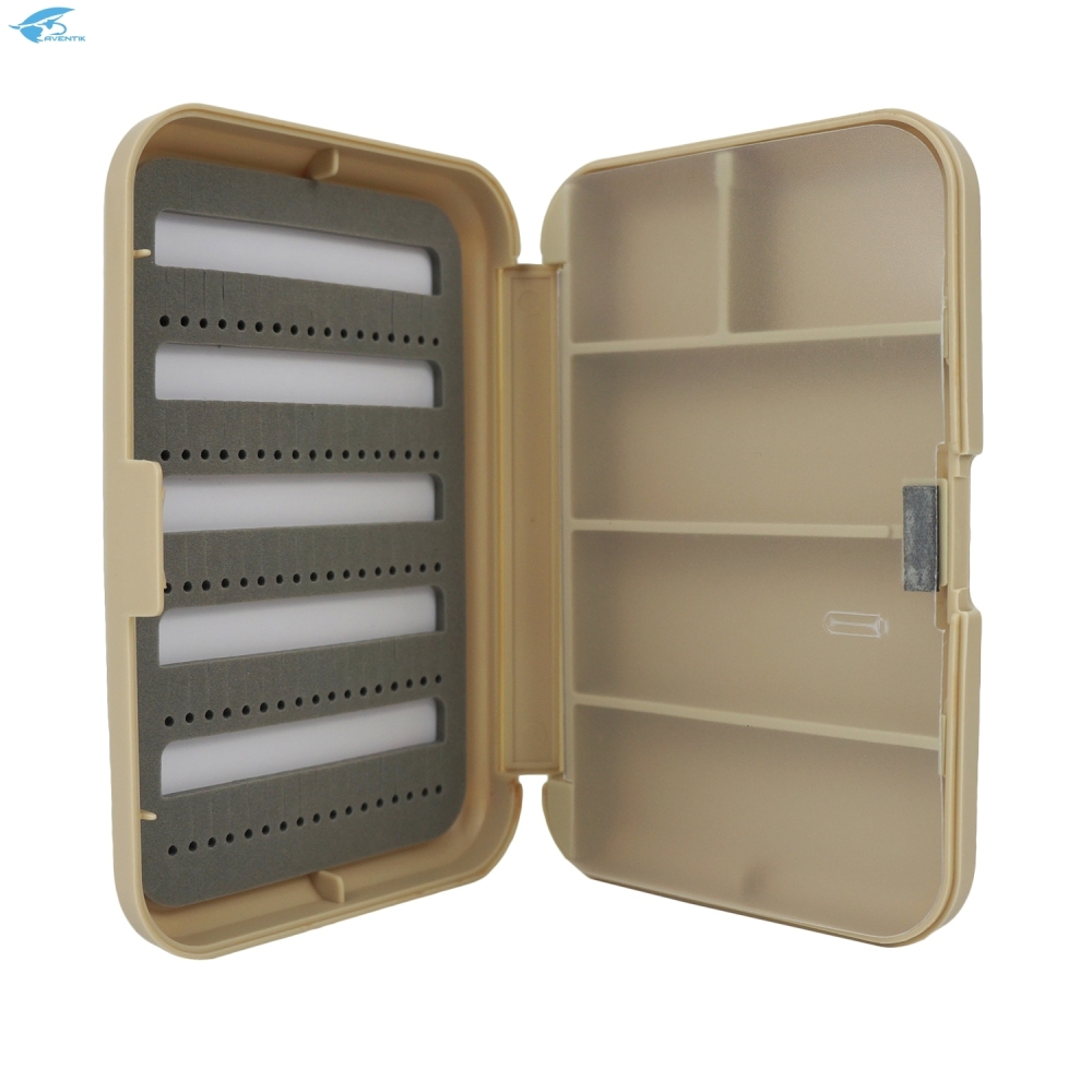 Aventik High-Impact Fly Tackle Box Fly Flies Box Hook Box 5.51X3.74X1.1inch