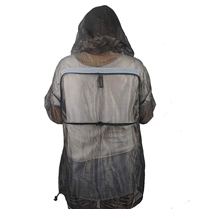 Aventik New Midge Mosquito Jacket Super Fine Mesh Super Light, Easy Repack One Size For All, Reflective Strip More Safe Cool UV Protection Great Desig