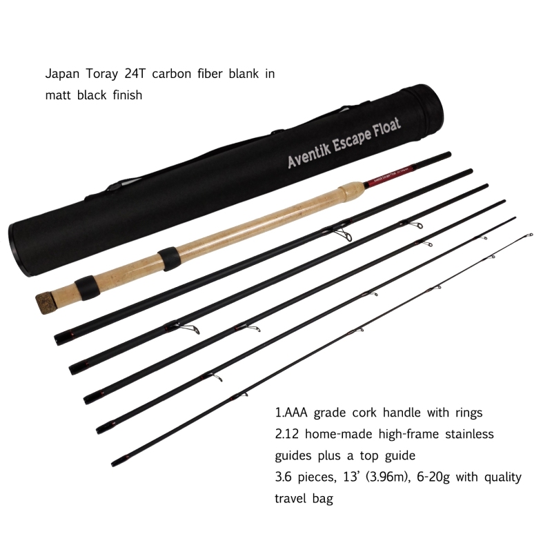 Aventik Fishing Rods 6 Piece 13' Centerpin Travel Float Rod