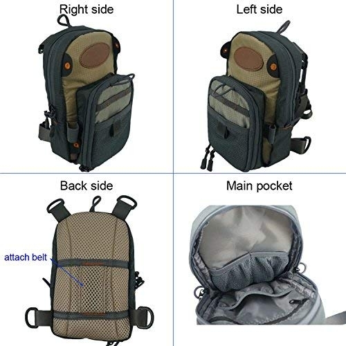 Aventik Fly Fishing Chest Bag Ultra Light Multiple Pockets Chest Pack with Vest Pack Tool Combo