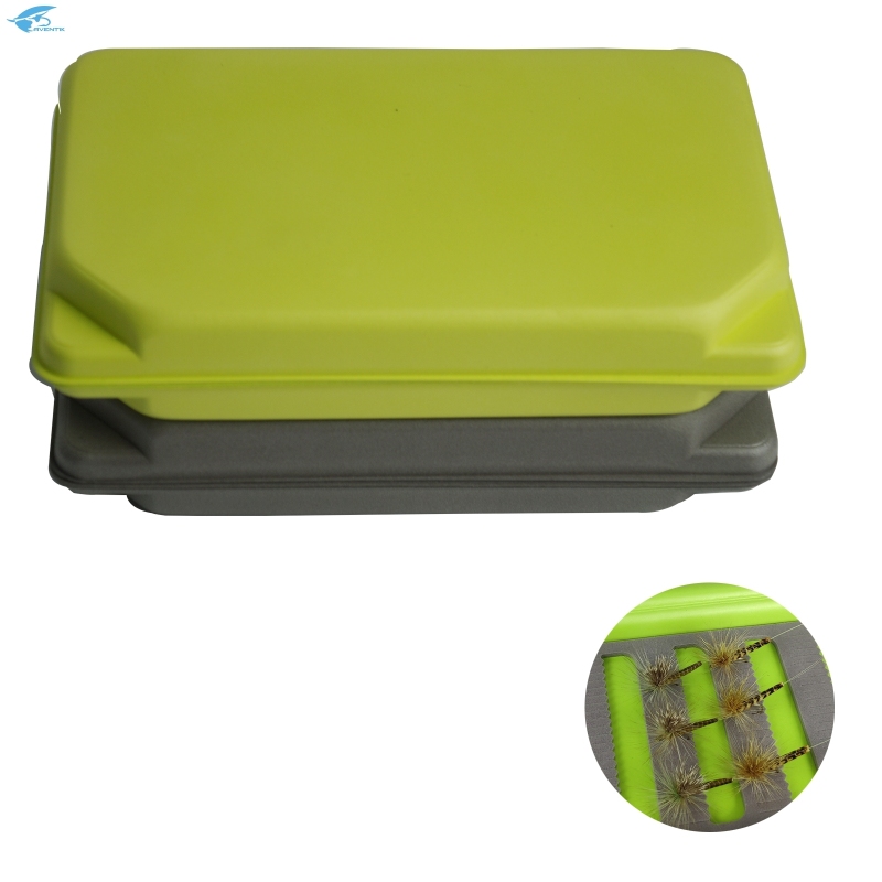 Aventik Streamer Fly Fishing Box Super Large Fly Box,14X11X3.35inch With Three Foam and Waterproof Silicone Box