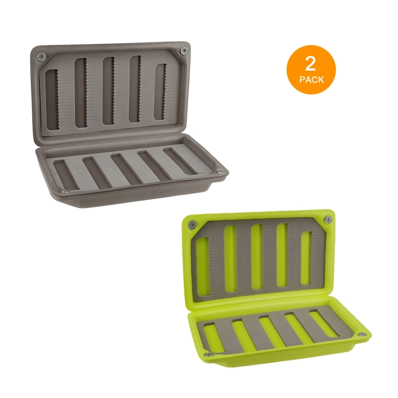 Aventik Streamer Fly Fishing Box Super Large Fly Box,14X11X3.35inch With Three Foam and Waterproof Silicone Box
