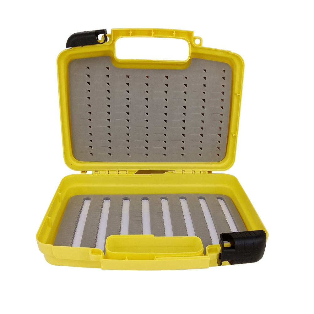 Aventik Streamer Fly Box Click Lock Large Streamer Flies Fishing Box Boating Fishing Box 10.43x8.27x3.15inch