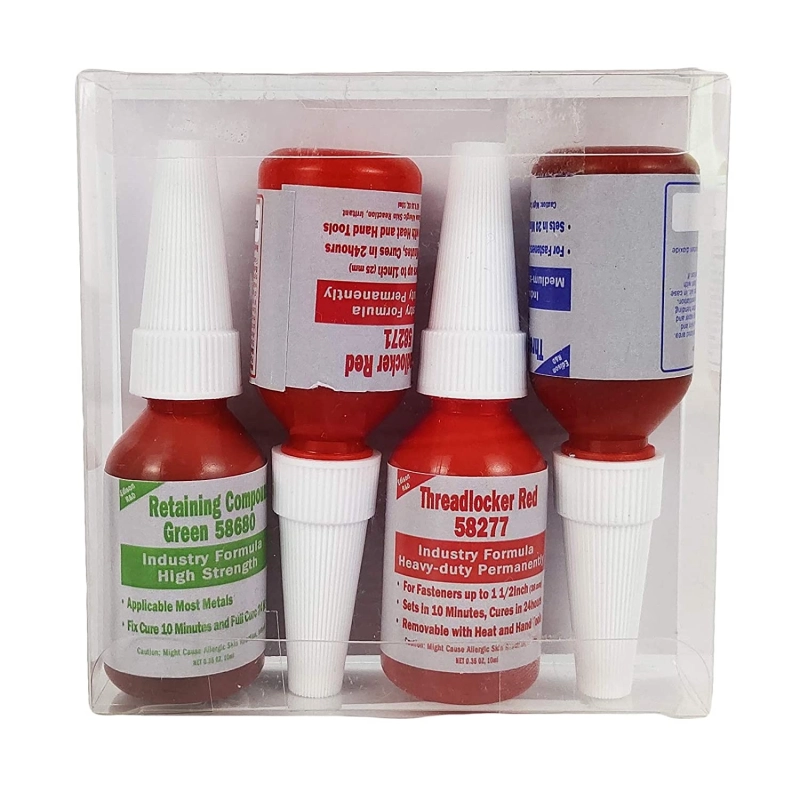EDSRDXS 4 in 1 Threadlockers & Retaining Compound Combo Pack for Threads, Nuts, Bolts and Snap Rings Holding and Protection, Ball Bearing Holding Dura