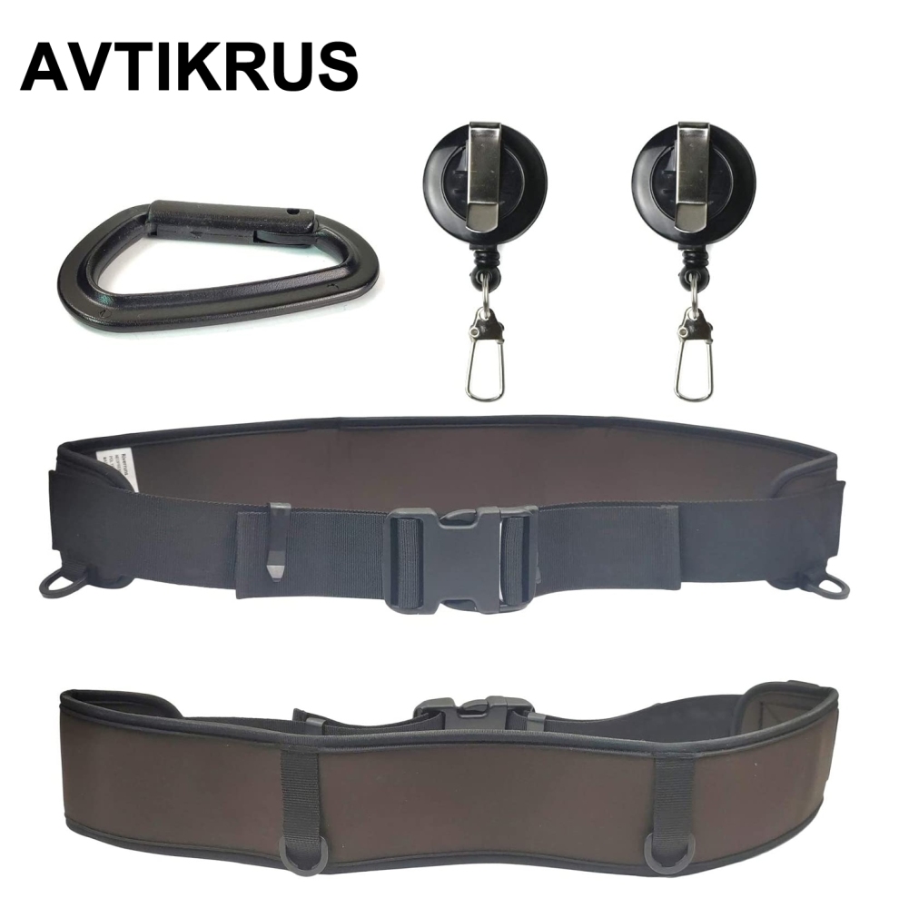 AVTIKRUS Neoprene Adjustable Fishing Wading Belt, Fishing Wader Belt for Men Kayaking