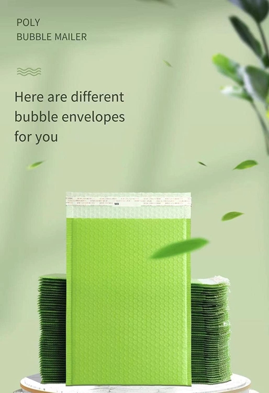 OFDISUPY Self Seal Colored Padded Envelopes Waterproof Envelopes, Tear-resistant self-adhesive envelope, lightweight and versatile (Green, 8.5