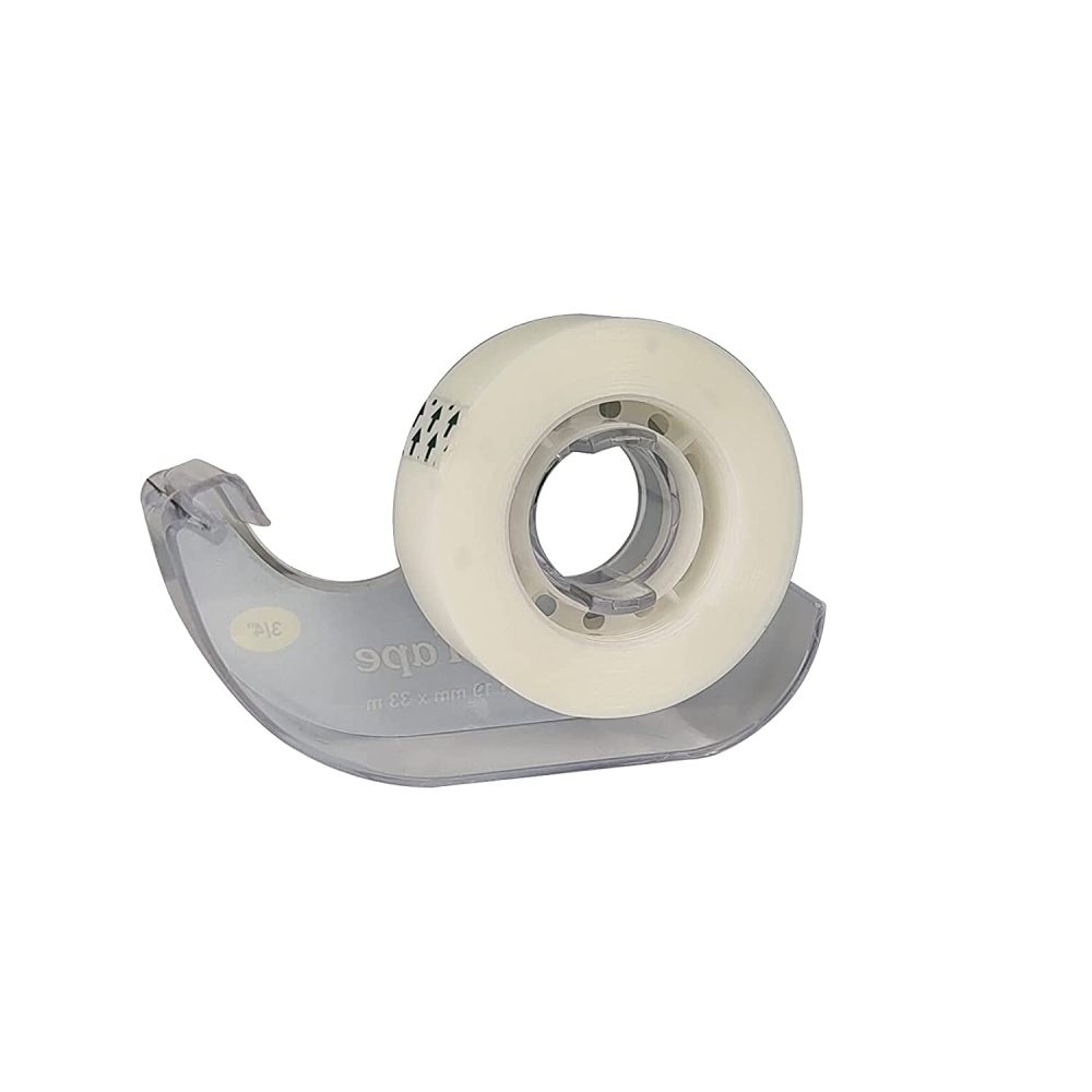 OFDISUPY Invisible Tape with Dispenser for Office Home School Use, 3/4 x 1296 Inches, Pack of 6, Frosted and Invisible on Paper, Great for Correction 
