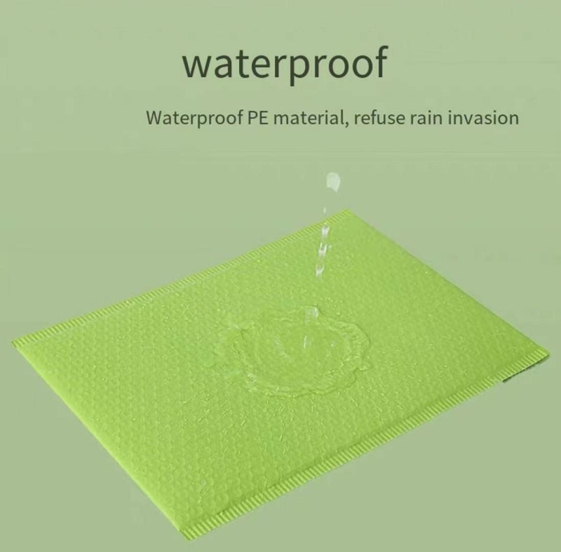 OFDISUPY Self Seal Colored Padded Envelopes Waterproof Envelopes, Tear-resistant self-adhesive envelope, lightweight and versatile (Green, 8.5