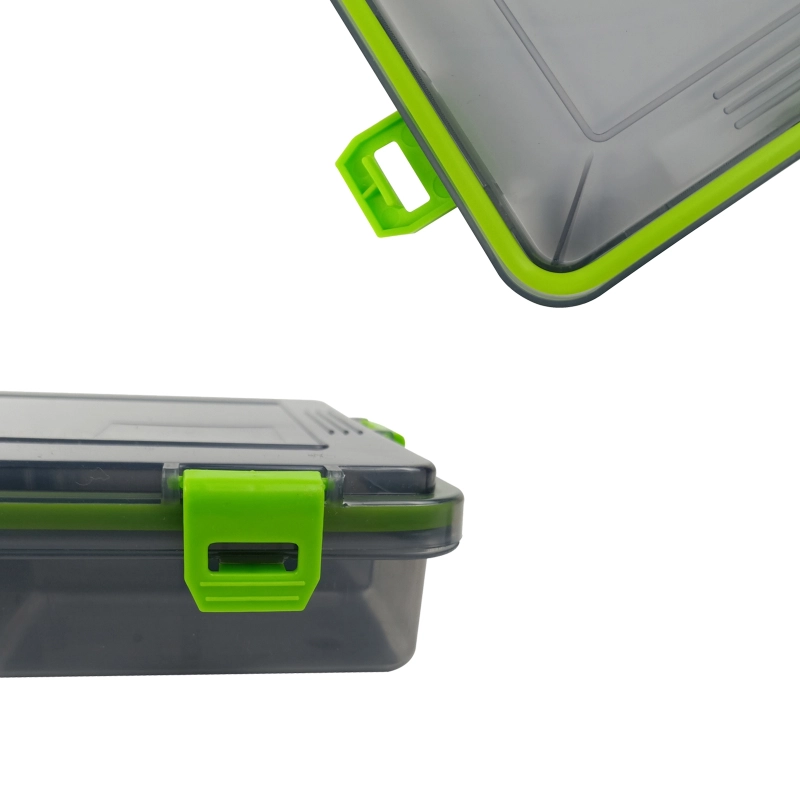 2PACK Aventik Waterproof Fishing Tackle Boxes Storage Trags Organizer Box Transparent Adjustable Dividers Hold Terminal Fishing Tackle and Lures Boxes