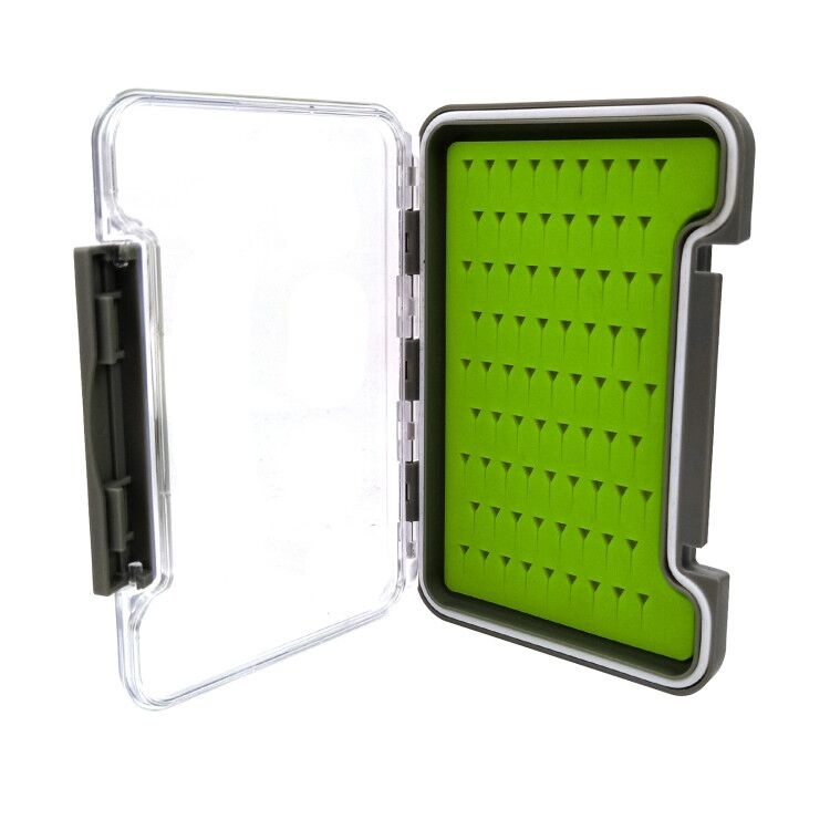 Aventik Fly Fishing Box Silicone Super Slim Fishing Tackle Flies Boxes Waterproof Storage Boxes Best Pocket Size