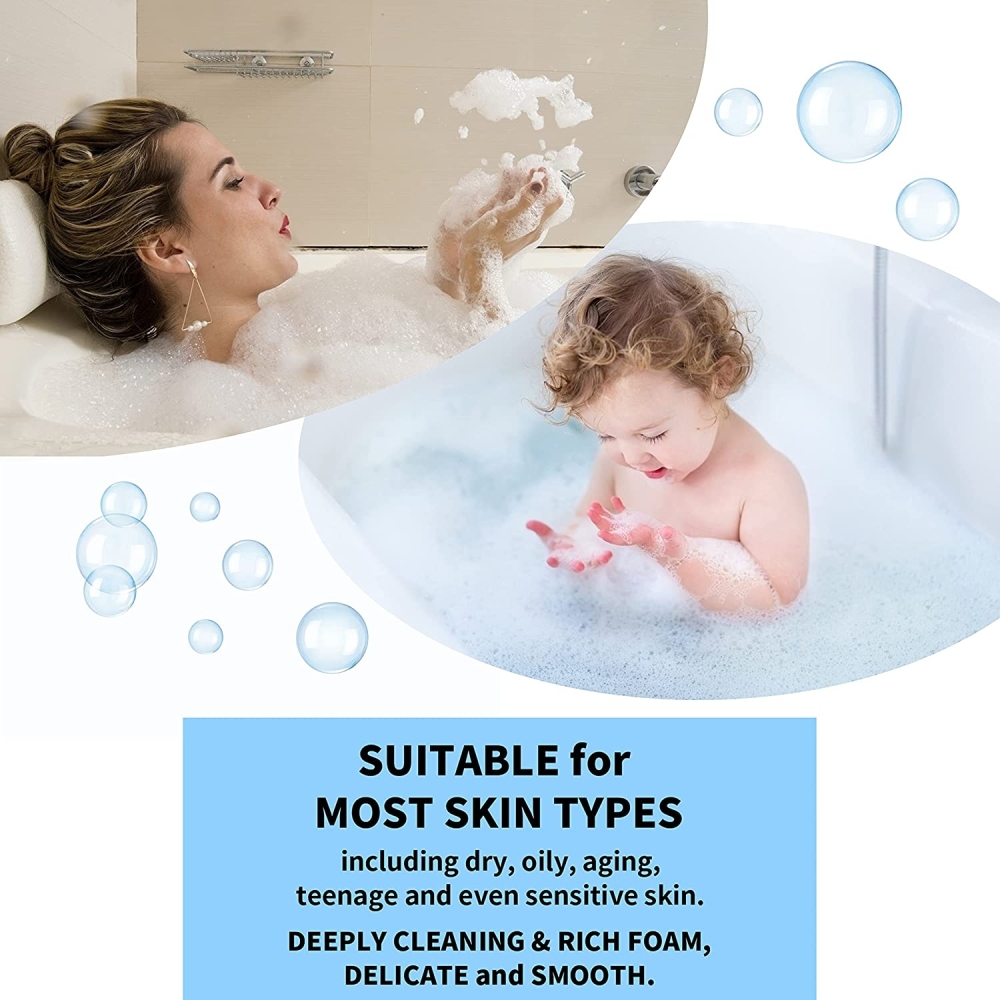 EDSRDLUZ 6pcs Total 21oz Natural Handmade Bar Soap with Vegetable Glycerin & Organic Ingredients, Deeply Clean and Moisture, Transparent Face Soap