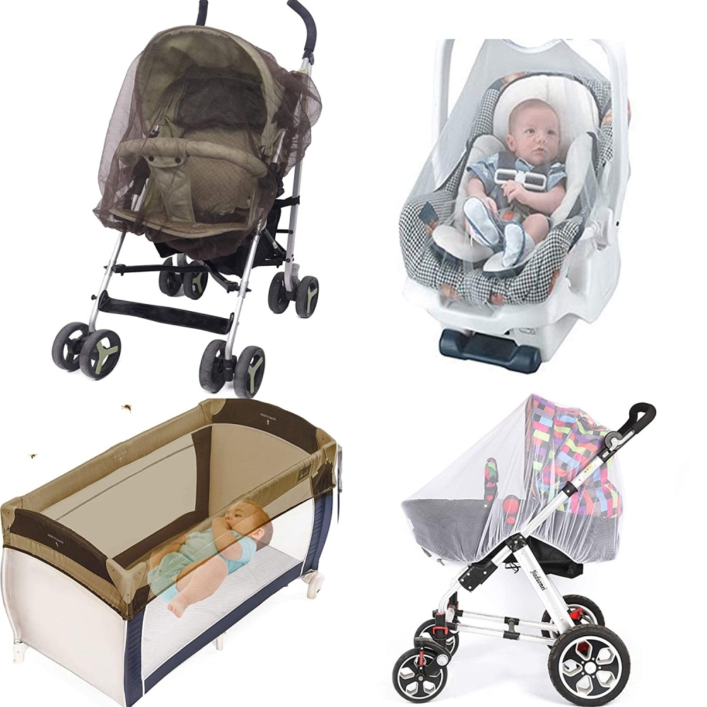 EDSRDLUZ Mesh Mosquito Net for Baby Strollers, Car Seats, Bassinets, Cradles, Playards, Breathable no Harmful Chemicals Available