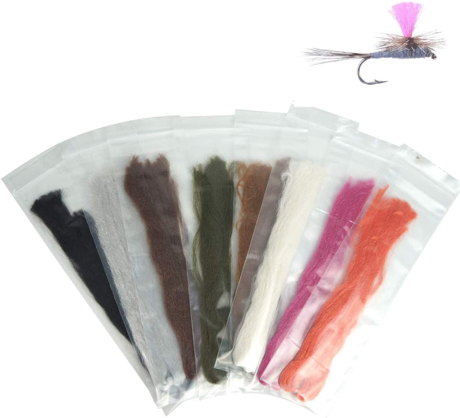 Riverruns 8 Colors Fly Tying para Post Wings Dry Fly Parachute Wings