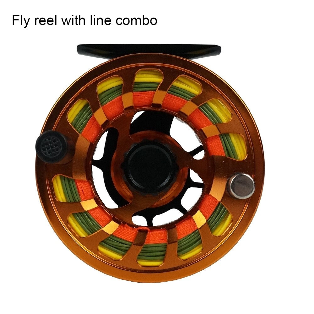 Aventik Double Color Large Arbor CNC Machined Fly Fishing Reel Left Right Handle Changed Fishing Reel With Swicth Lines Kit