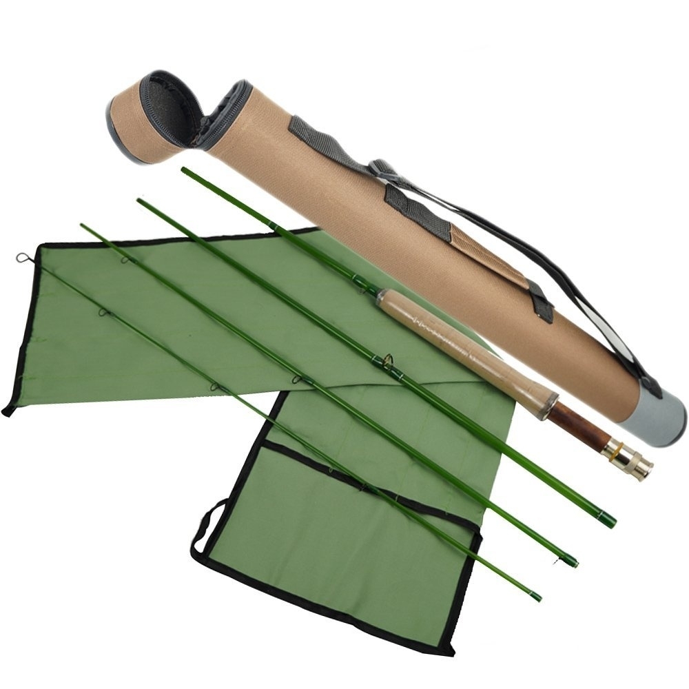 Aventik Super Fiber Glass rod 4pc 6’6‘’  LW3 Ultra light Classic Medium Fast Action Fly Fishing Rods