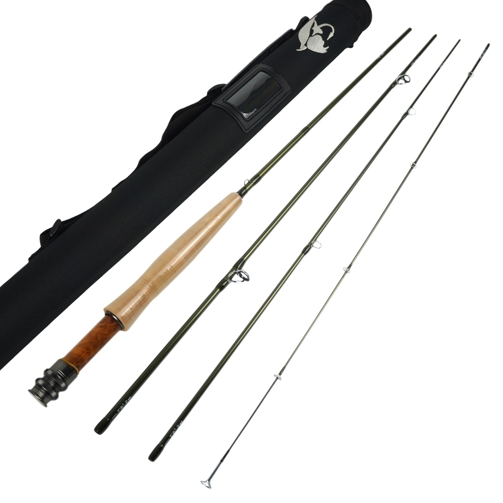 Aventik 7&amp;#39;6&amp;#39;&amp;#39; LW2 4SEC Fast Action Freshwater Fly Fishing Rods