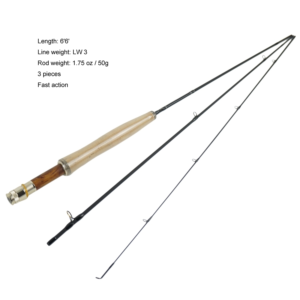 Aventik IM12 6'6''ft LW3 Japan Nano Fly Fishing Rod Super Light Fly Rod