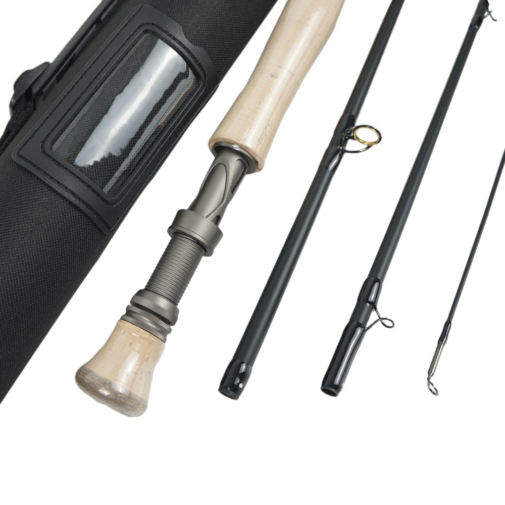 Aventik 7FT 9In 8wt 4PC IM12 NANO Bass Fly Fishing Rods, Kayak, Boat,Fast Action