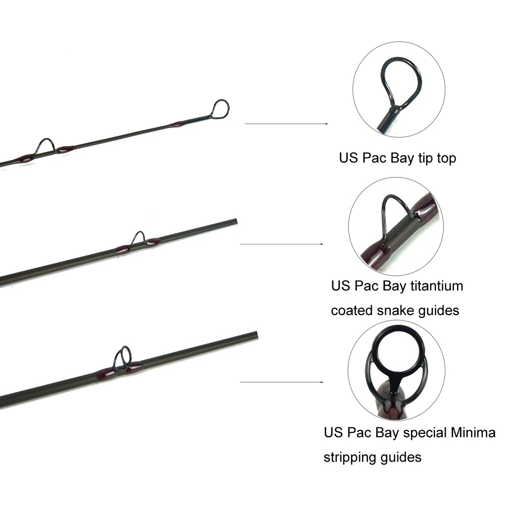 Aventik Super Light Fly Rod IM12 9'6''ft LW7 Japan Nano Fly Fishing Rod