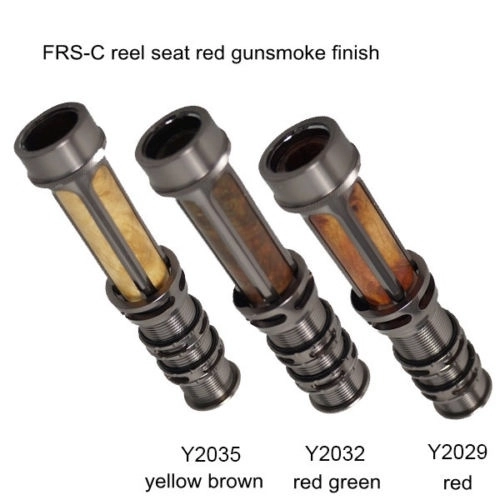 Aventik Most Poplar CNC Machined Fly Fishing Reel Seats C Red Gunsmoke Finish