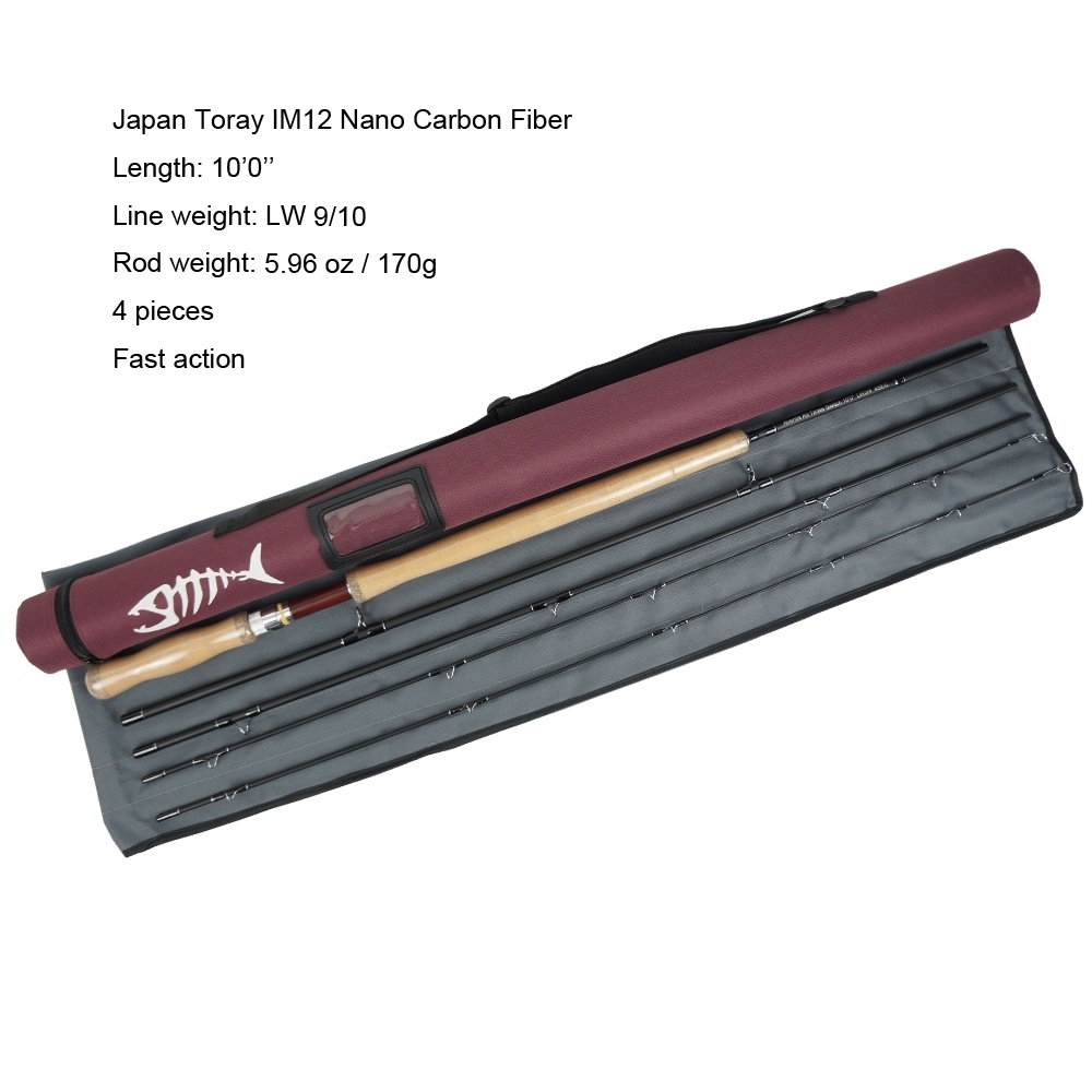 Aventik All Times IM12 Nano Carbon Fiber Short Switch Fly Fishing Rods Fast Action