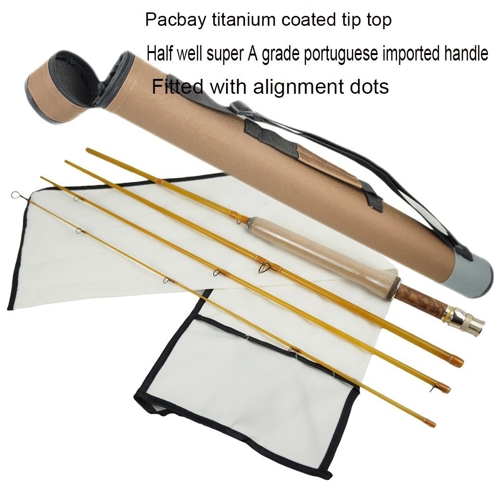 Aventik Super Fiber Glass rod 4pc 7’7” LW4 Ultra light Classic Medium Fast Action Fly Fishing Rods