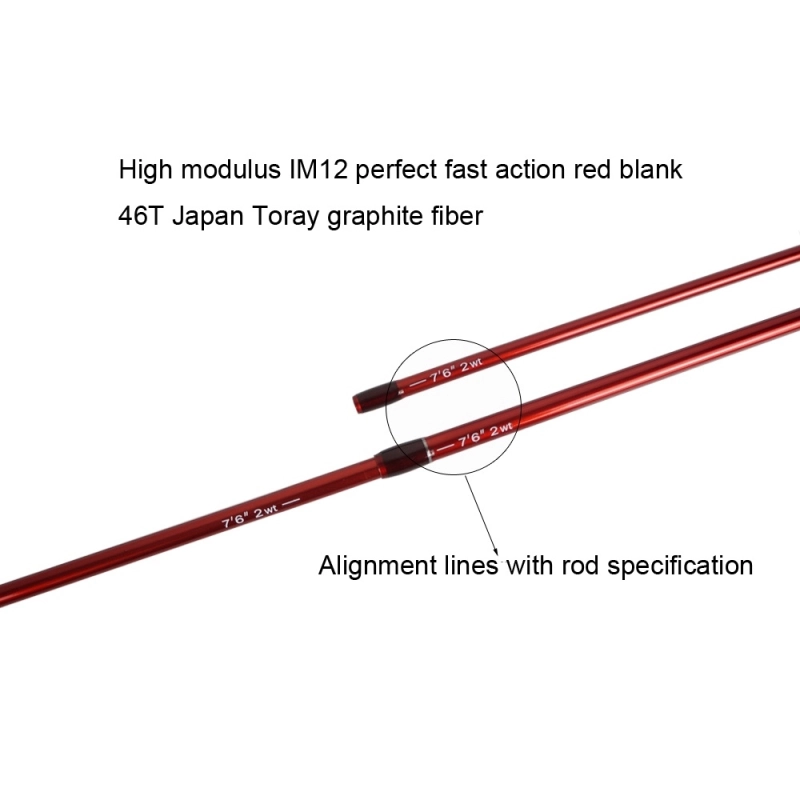 Aventik IM12 Japan Toray 46T Fly Rods 7&#39;6&#39;&#39; 8&#39;0&#39;&#39; 8&#39;6&#39;&#39; 4sec Fast Action Super