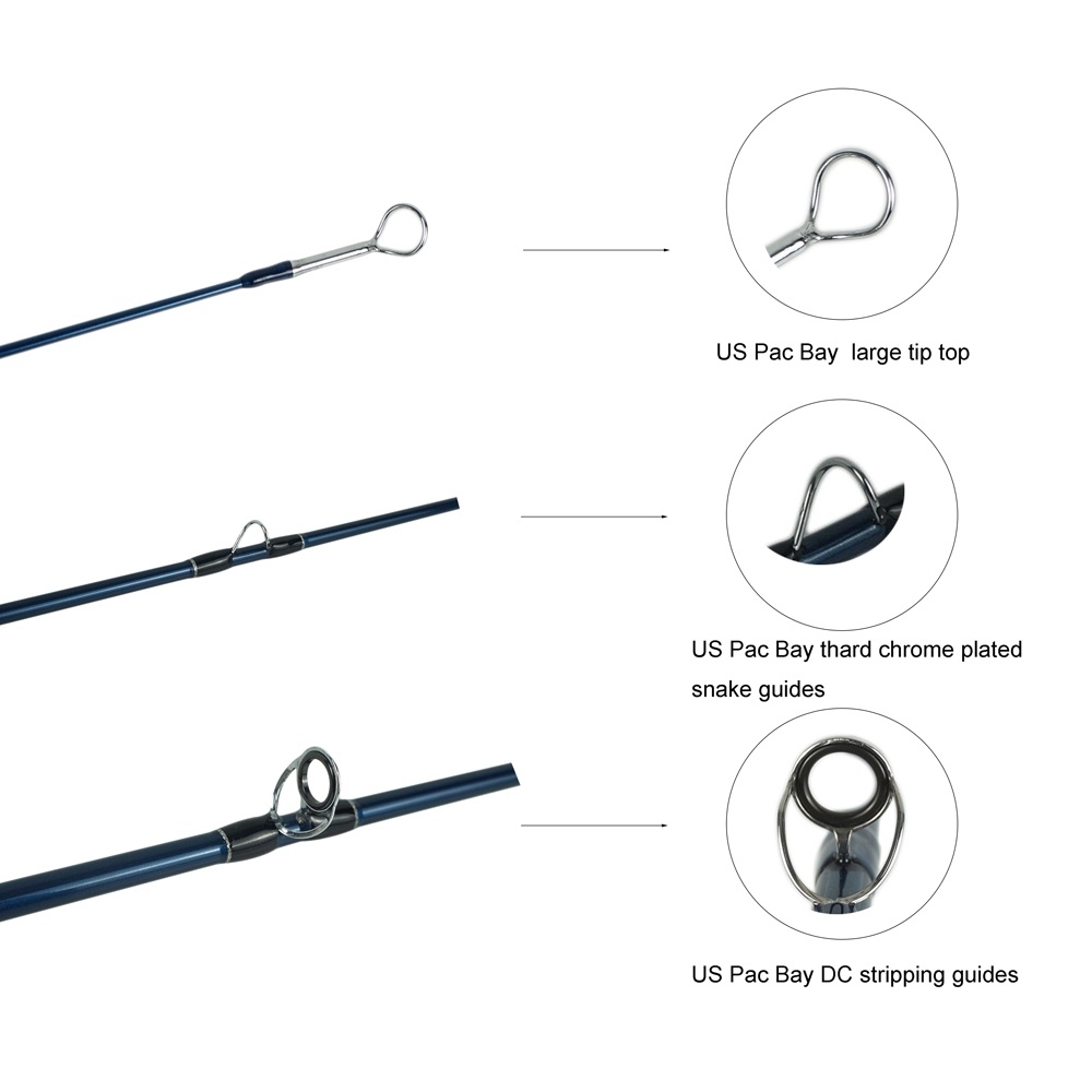 Aventik IM12 Nano 9FT LW7/8/9/10/11/12/14 Light Weight Saltwater Fly Fishing Rods
