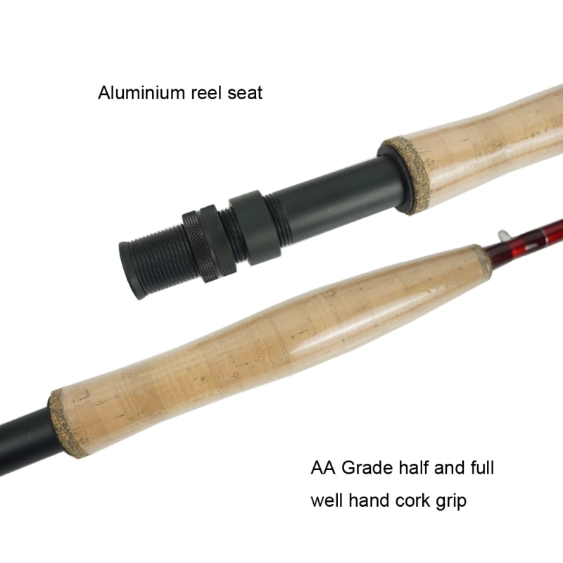 Aventik All Times IM8 Graphite 8.6/9/10ft 4pc Medium fast action Fly Fishing Rod with Cordura Rod Tube