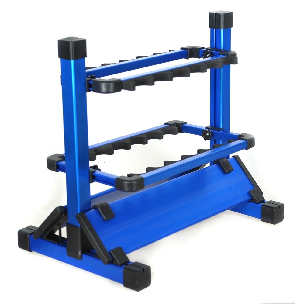 Aventik Mini Fishing Rod Holder Aluminum 12-Rod Fishing Rod Shelf/Rack