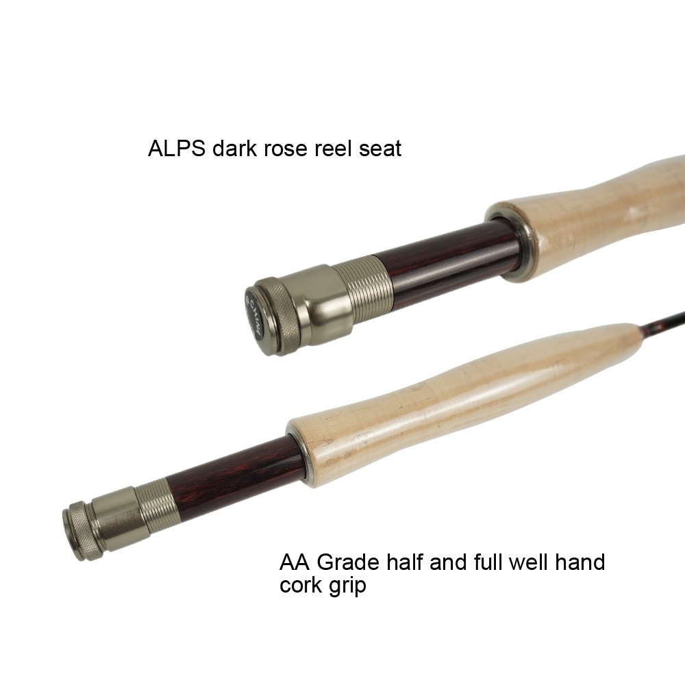 Aventik Fly Fishing rods IM8 Medium Fast Action Graphite Carbon Fly Rod &amp; Tube