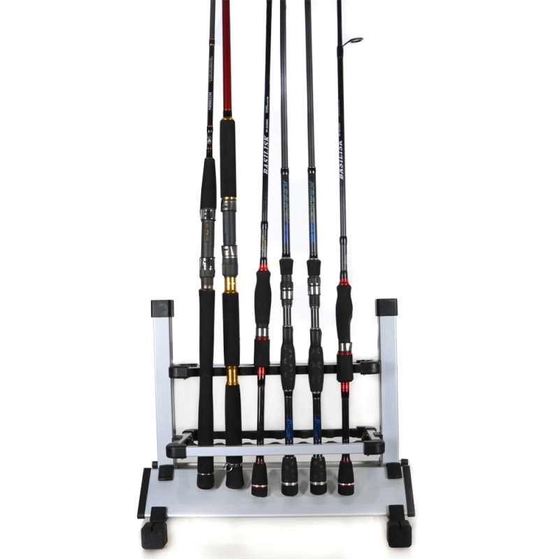 Aventik Mini Fishing Rod Holder Aluminum 12-Rod Fishing Rod Shelf/Rack