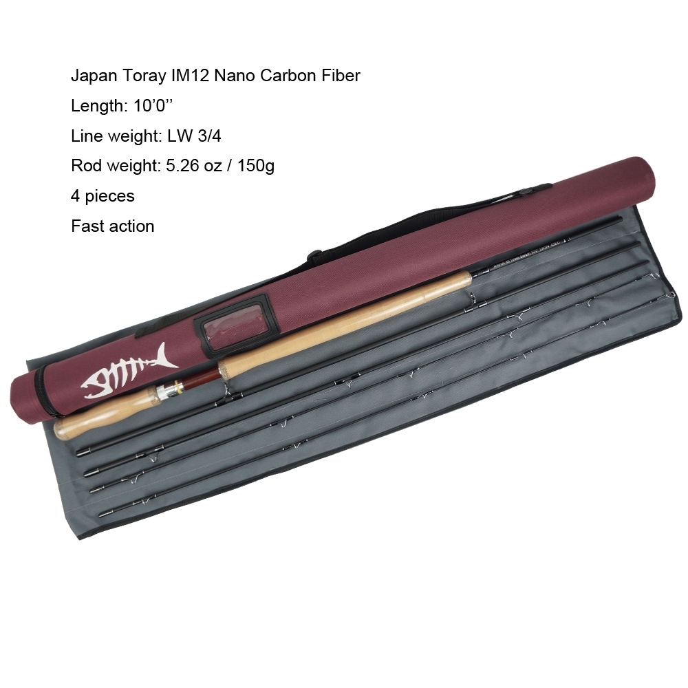 Aventik All Times IM12 Nano Carbon Fiber Short Switch Fly Fishing Rods Fast Action