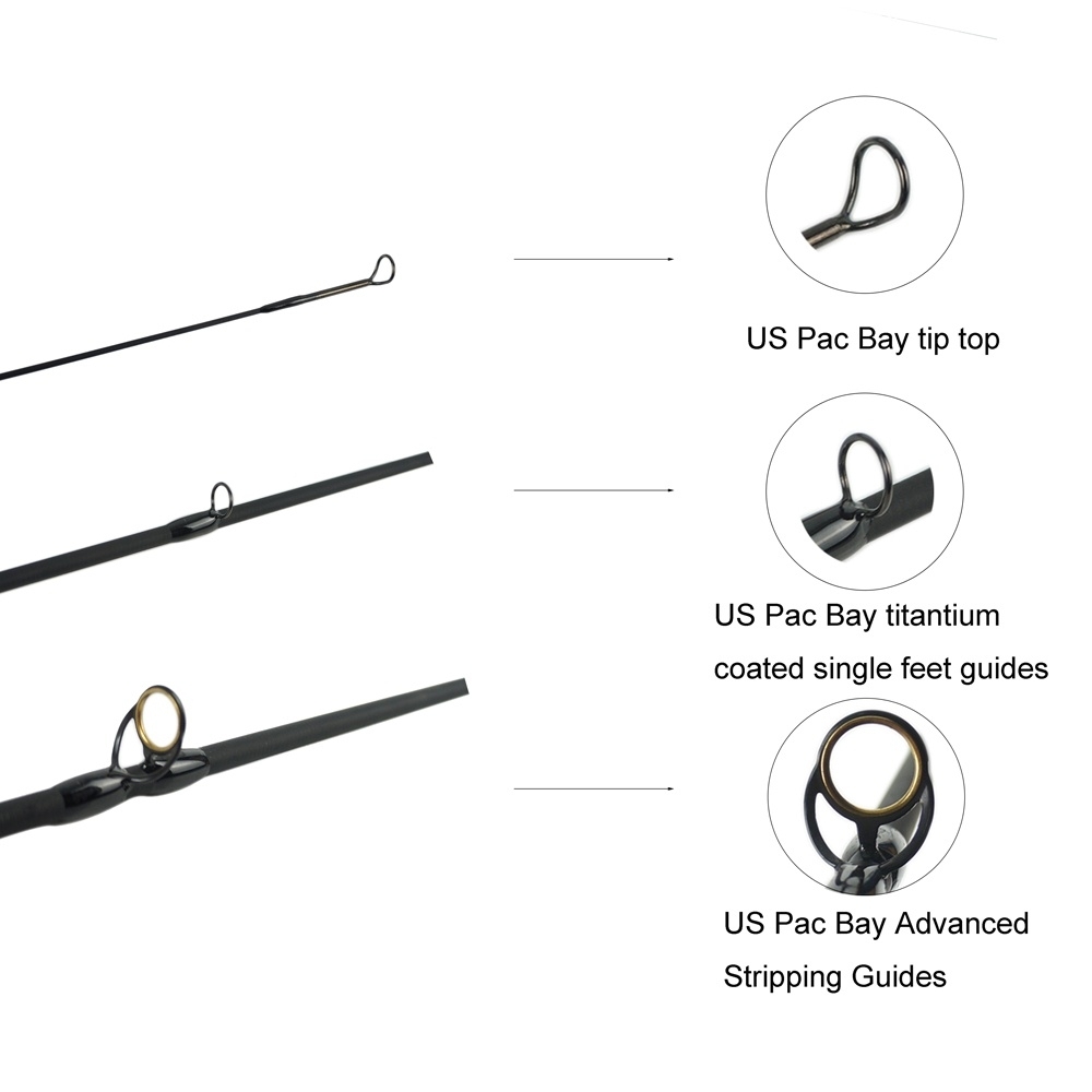 Aventik IM12 6'6''ft LW3 Japan Nano Fly Fishing Rod Super Light Fly Rod