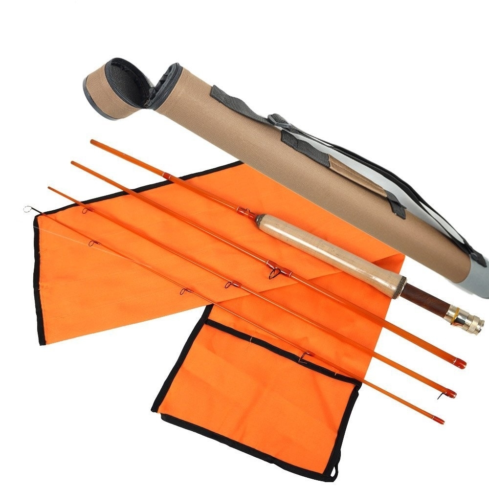 Aventik Super Fiber Glass rod 4pc 6’6‘’  LW3 Ultra light Classic Medium Fast Action Fly Fishing Rods