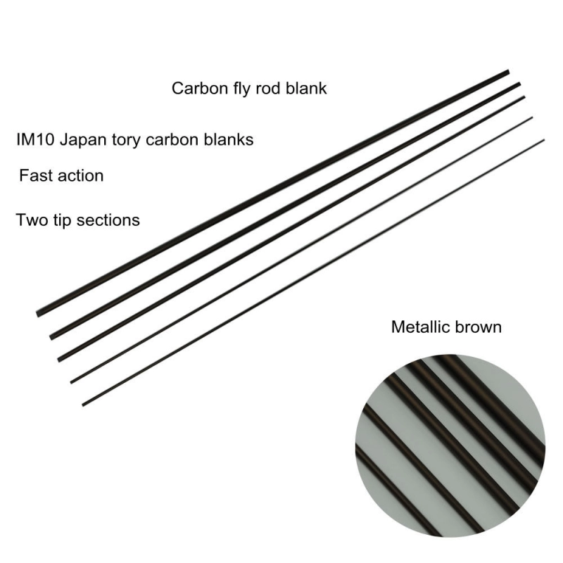 Aventik Nymph Casting Fly Rod Blank 10'0'' LW3/4, Fast Action, Metallic Brown