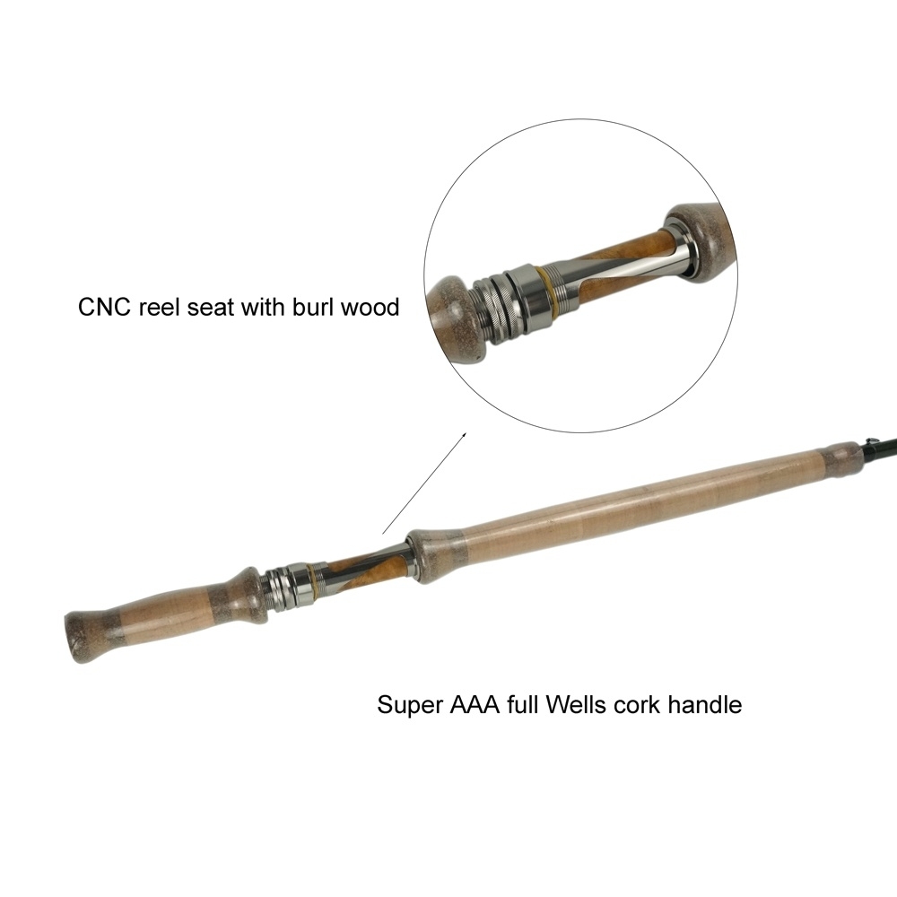 Aventik IM12 Popular 11'6'' Double Hand Switch Rods 4SEC Fly Fishing Rods