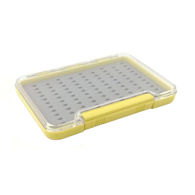 Aventik Fly Fishing Boxes Silicone Super Slim Fishing Storage Fishing Tackle Case Waterproof Best Pocket Sizes